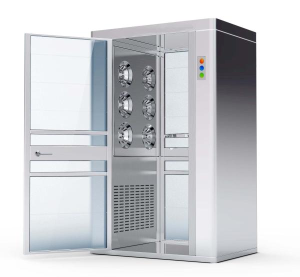 Laboratory 99.99 Air Shower Chamber Decontamination Purification Air Shower Design