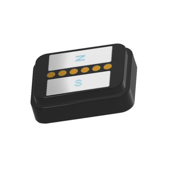 Customized Magnetic Power Connectors Black 6 Pin Magnetic Connector With High Adsorption Force