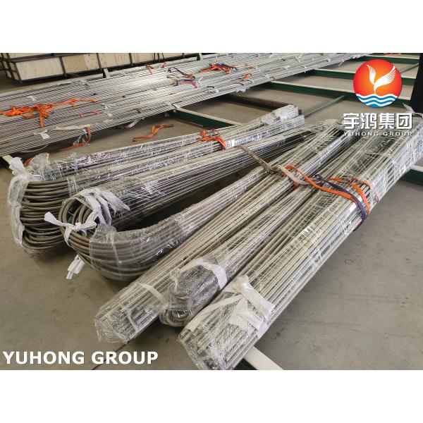 Tubos en U sin costura de acero inoxidable ASME SA213 TP321 para haces de intercambiadores de calor