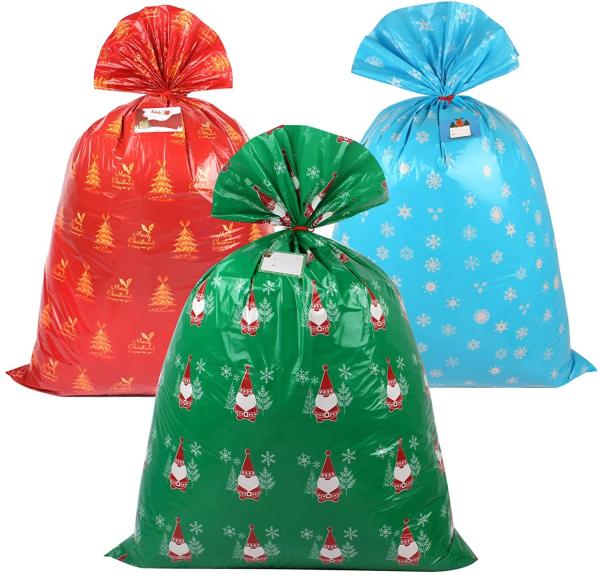 36X44 Plastic Christmas Gift Bags For Festival Packing