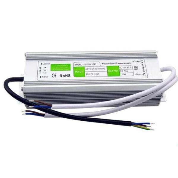 IP67 Outdoor Transformer Power Supply Adapter 120W 150W for LED Driver AC/DC12V 110-260V