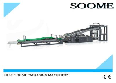 Full Auto Flute Laminating Machine Sheet To Sheet 6.8T Weight One year Warranty
