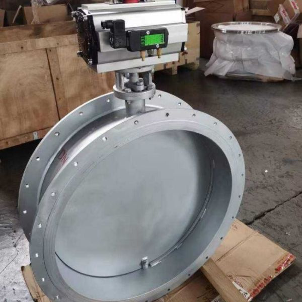 Pneumatic Flange Ventilation Damper Butterfly Valve High Temp Resistant for Industrial Gas Pipeline