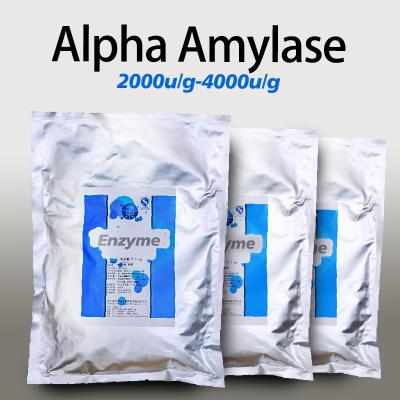 Enzyme soluble dans l'eau qui décompose l'amidon 4000U/G Alpha amylase Fabricants fournissant la préparation de l'enzyme échantillon commande minimale 1 kg