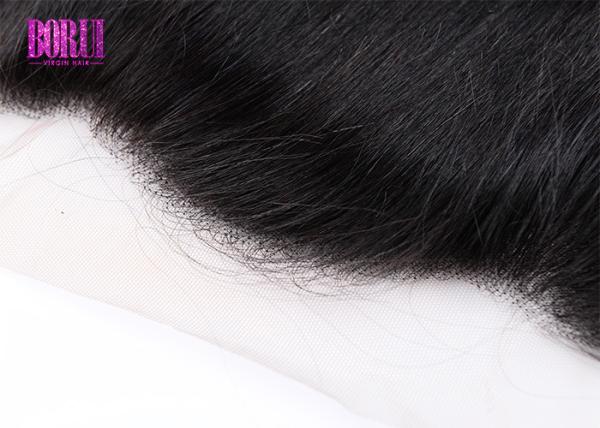 Ear To Ear Human Hair Lace Frontal Closure Straight Indian Environmentally Friendly