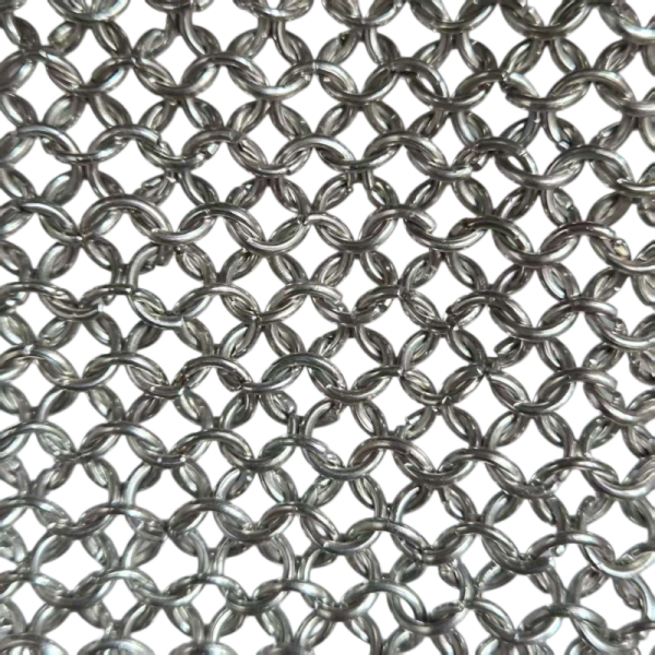 Stainless Steel Chain Mail Wire Mesh 20 Mm Outer Diameter