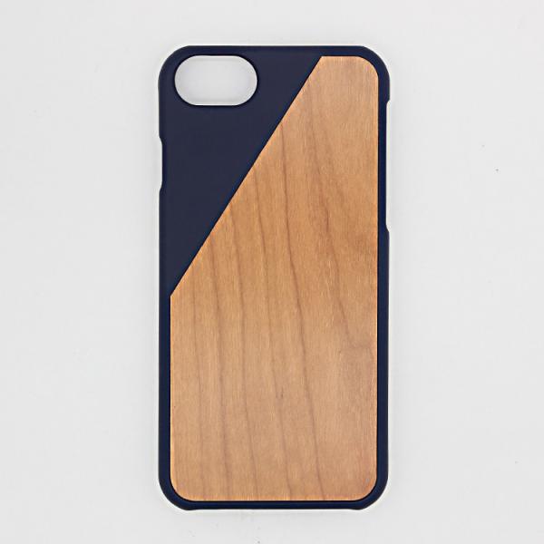 Bamboo & PC iPhone 7 / 8 Natural Wood Phone Case , Splicing Paste Wood Look Phone Cover