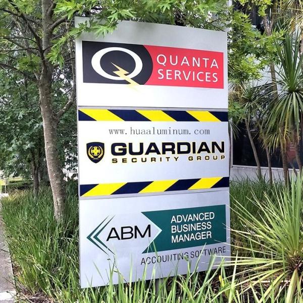 4ft Signage Aluminum Composite Panel Fireproof Aluminum Sandwich Board