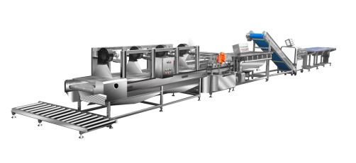 Large Vegetable Cutting Machine 1500kg/H With 200mm Width Conveyor Belt Inlet