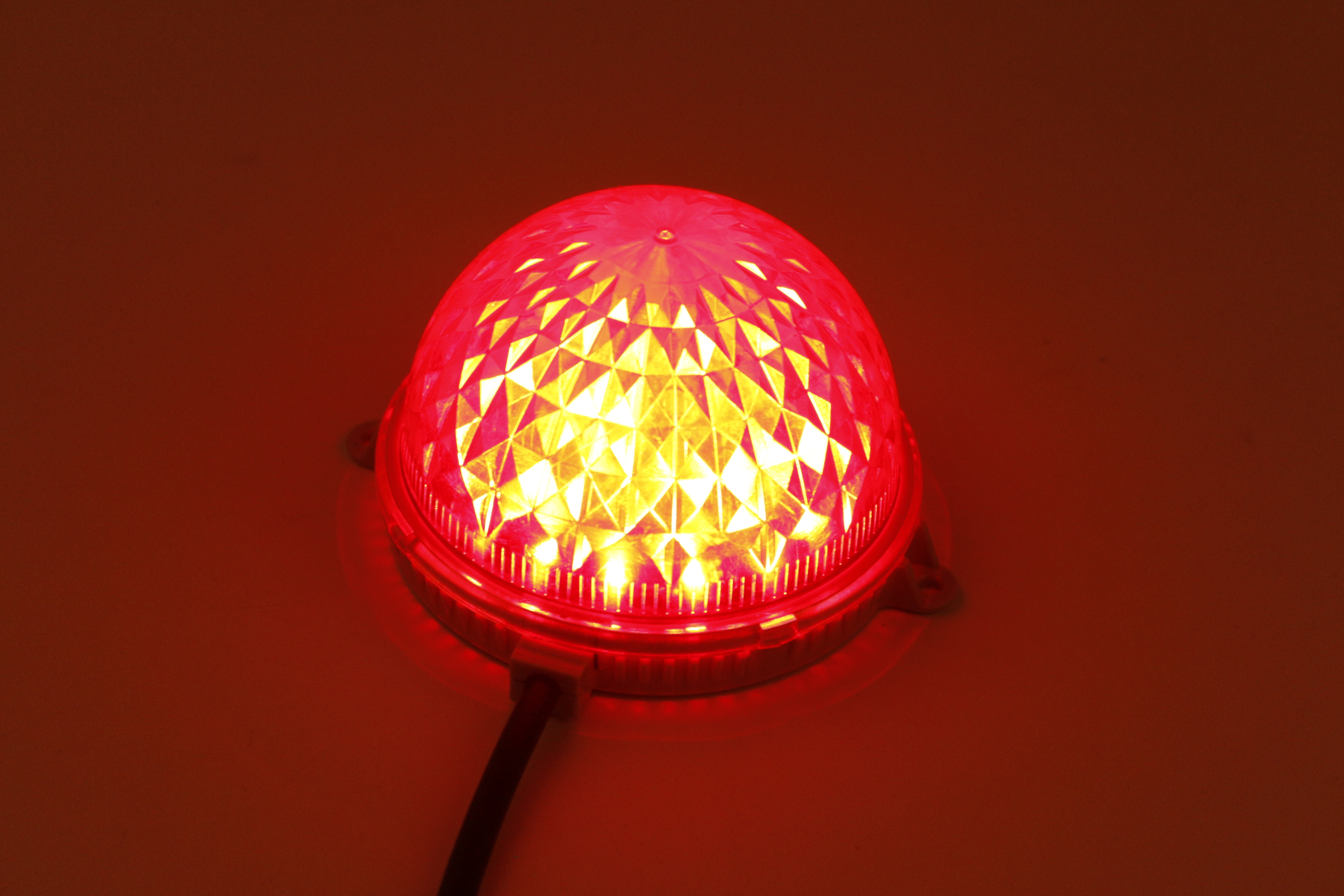 100mm 24V Single Color LED Point Light Source IP67 Waterproof Outdoor Pixel Light for Facade Building Wall Decoration