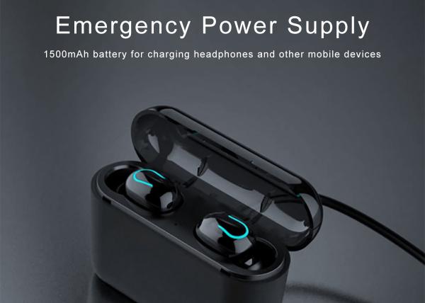 TWS Wireless Bluetooth5.0 Earphones Mini In-ear Style Binaural Earbuds Waterproof With Charging Box