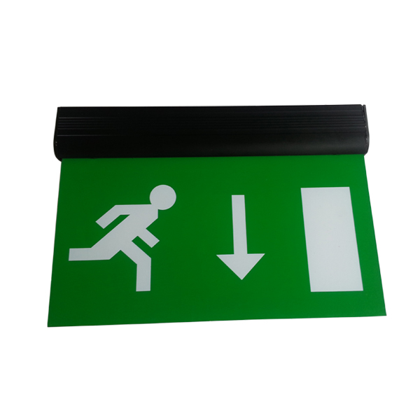 Aluminum End Cap Battery Powered Rechargeable Double Sided Exit Sign DSL010AM