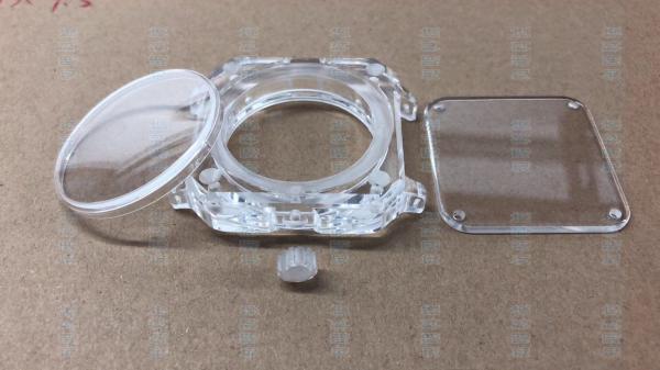 placa transparente da caixa de relógio do cristal de safira de 30-50mm para o vidro ótico do relógio de pulso