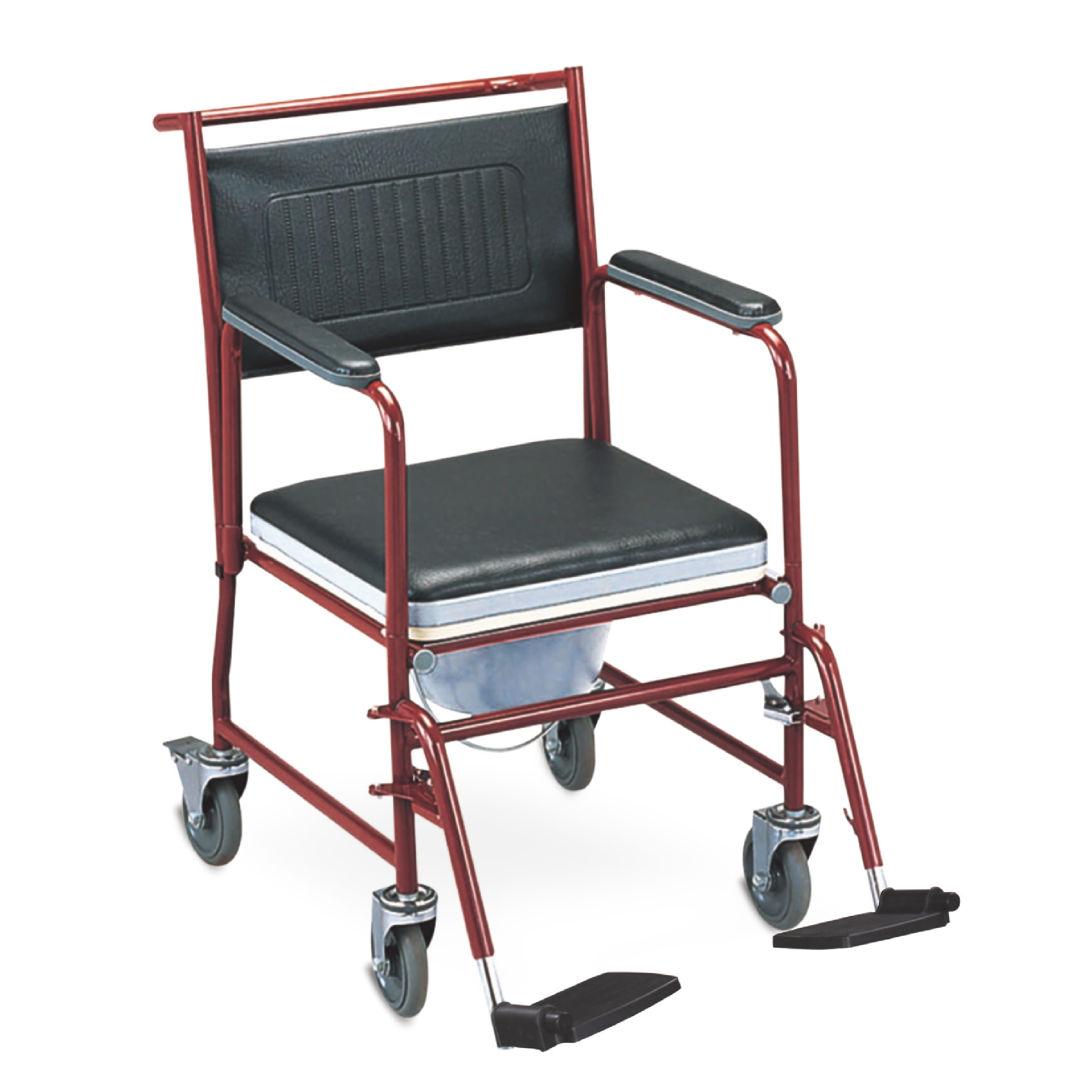 Пластиковая кресло-коляска Bariatric с объектом туалета, стулом перехода ливня GT-FS691-6