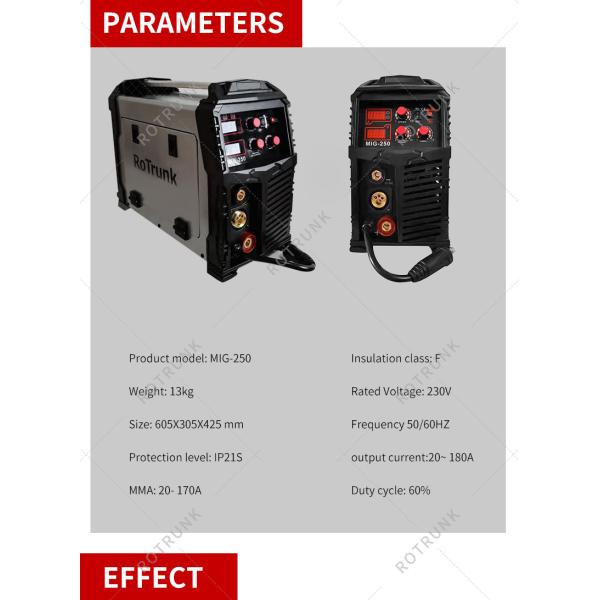 Customized OEM Support MIG 250 3 in 1 Welding Inverter Machine for MMA/MIG/MAG Welding