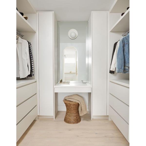 Modern Wooden Dressing Table With Mirror for Bedroom Wall Cabinet and Clothes Wardrobe
