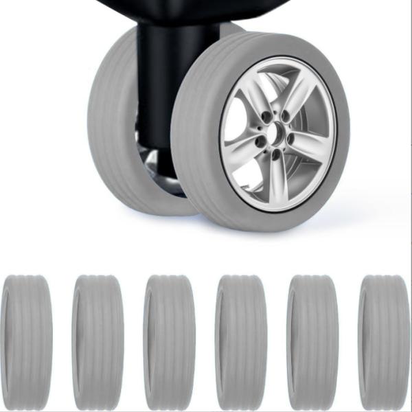 Moulding Processing Service Silicone Luggage Suitcase Wheels Cover for Trolley Case