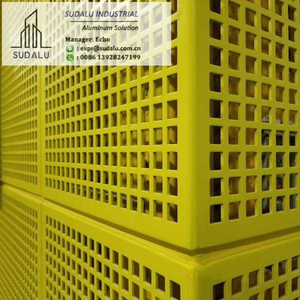 SUDALU Building Cladding Metal Screen Curvel Aluminum Panel For Interior Partition Usage