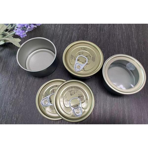 Круглая форма Небольшая пустая банка из оловянной плиты для собачьего, кошачьего или других животных