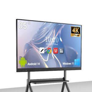 Wireless Connectivity 4K Resolution Interactive Whiteboard with 40-50 Touch Points for Education and Office