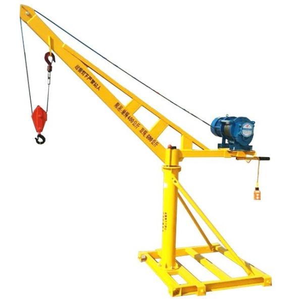 360 Degree Mini Lifting Crane , Hotels Mini Hoist Crane 500kg