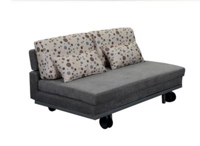 OEM Custom Made Functional Sofa Bed / Living Spaces Sofa Bed Iron Legs Castors