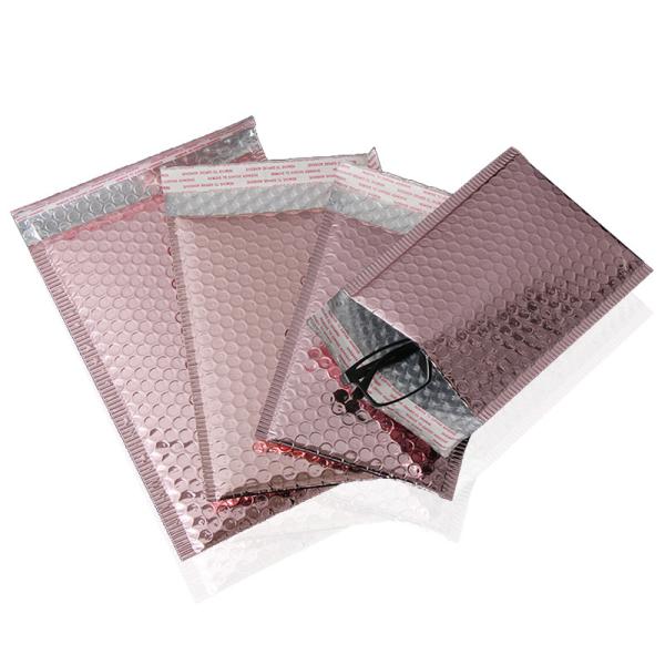Rose Gold Glitter Poly Bubble Mailers Recyclable Garment Packaging