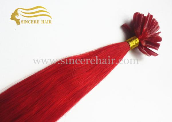 New Fashion Hair Products, 20 RED Straight Italian Keratin Fusion U-Tip Hair Extensions For Sale