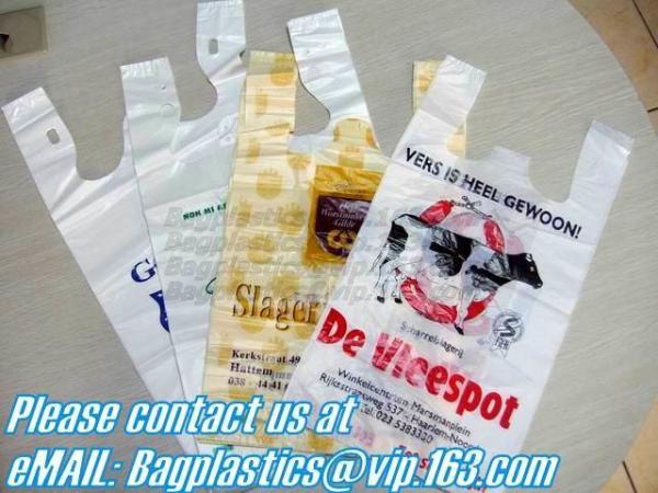 Thank You T-Shirt Bags (350 Count), Plastic - Bulk Shopping Bags, Restaurant Bag - T-Shirt Plastic Bags in Bulk - (11.5