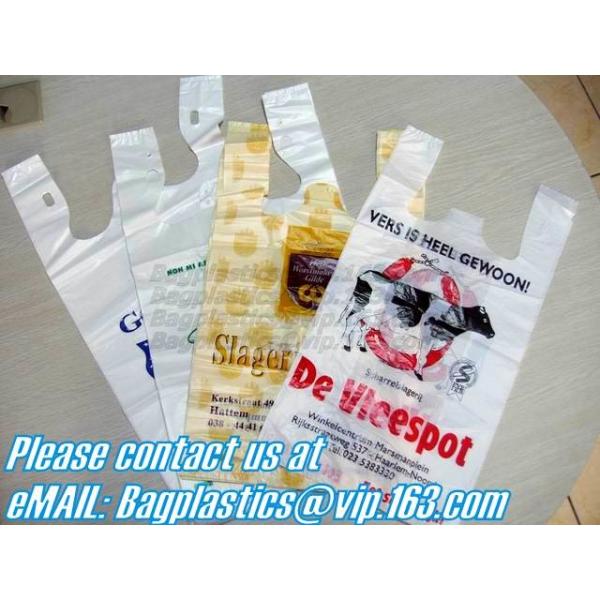 Thank You T-Shirt Bags (350 Count), Plastic - Bulk Shopping Bags, Restaurant Bag - T-Shirt Plastic Bags in Bulk - (11.5