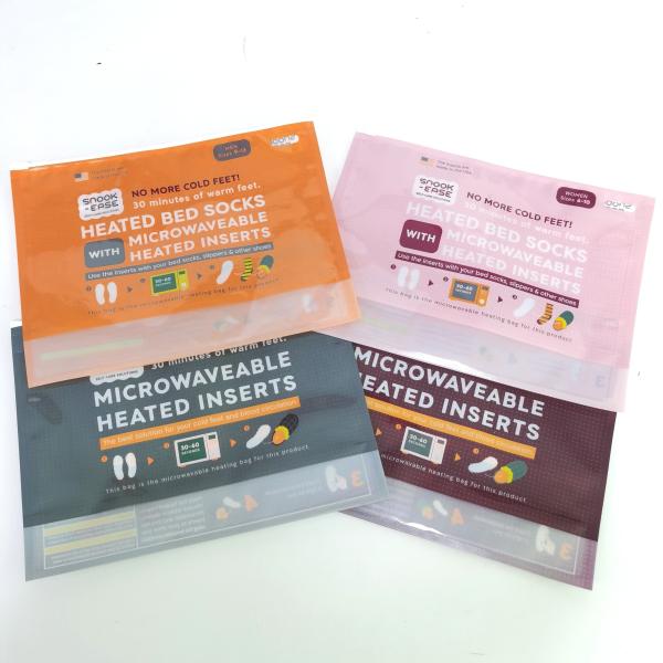Heat Seal Plastic Sliding Zipper Bag Microwave Oven Pouch Custom Printing Smell Proof Packaging Bags