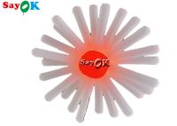 A flor de suspensão inflável gigante com diodo emissor de luz ilumina a multi decoração do casamento da cor