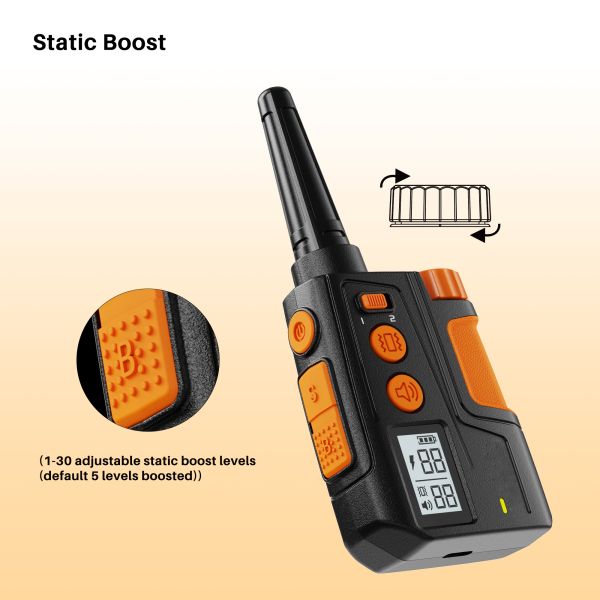 Waterproof Rechargeable Eco-friendly Electric Shock Collar 600m Remote Control Agility Training for Dogs Pet Supplies
