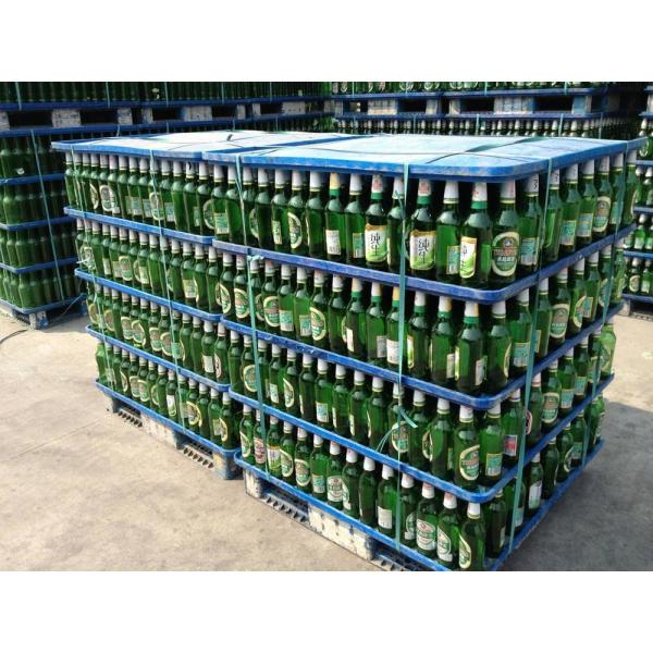 Customized 1200*1000 4 Way Entry Plastic Pallet for Beer Bottles and Juice Static Load 6T