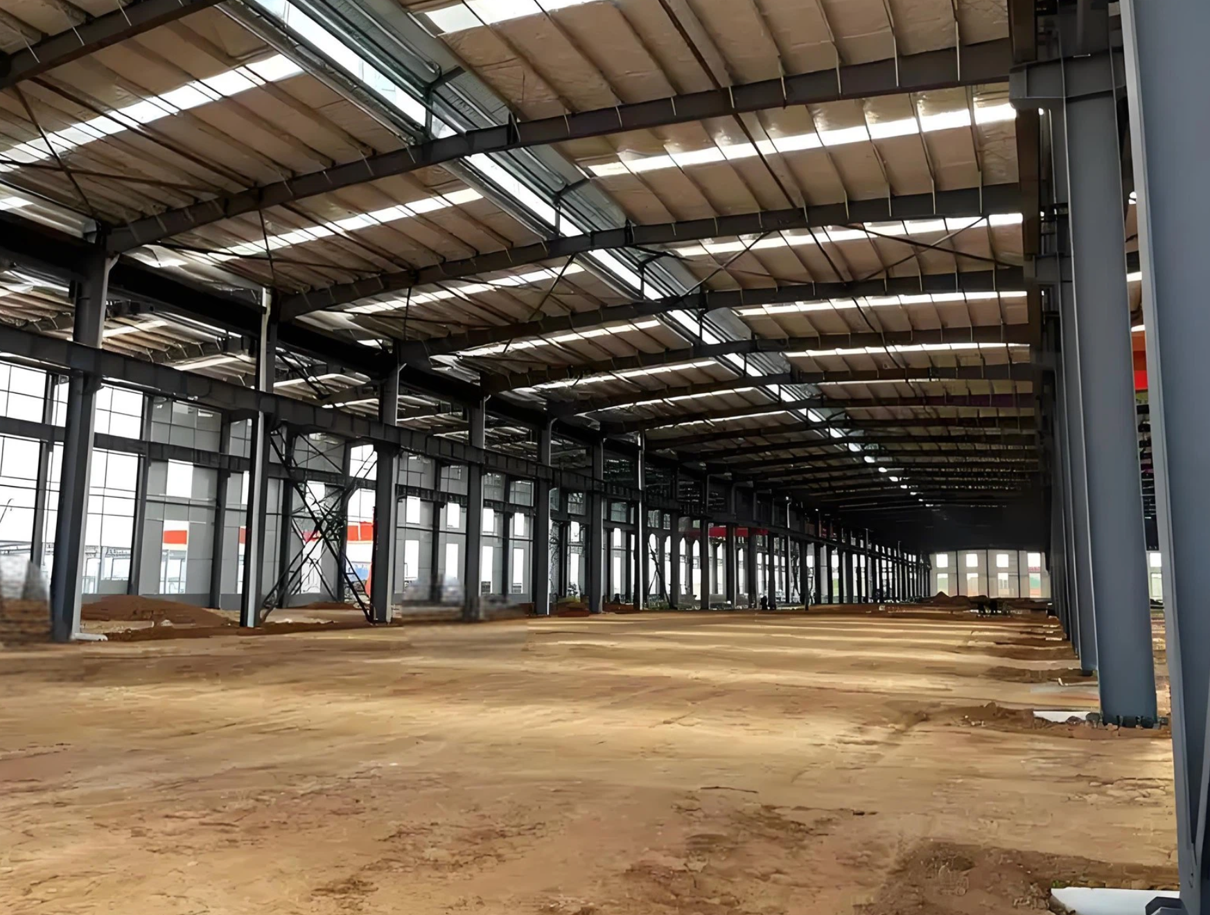 Reusable Fabricated Steel Structures Customized Industrial Steel Structure With Quick Installation