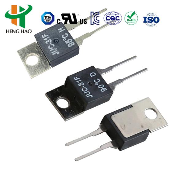 JUC-31F Thermostat Switch with 0~150 Temperature Range 10000 Cycles Life Cycle and Bakelite Case for PCB Circuit Board Installation