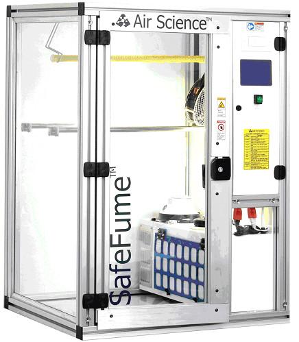 Double Movable 502 Fingerprints Fuming Ark Automatic / Manual For Sweat Fingerprints Investigation