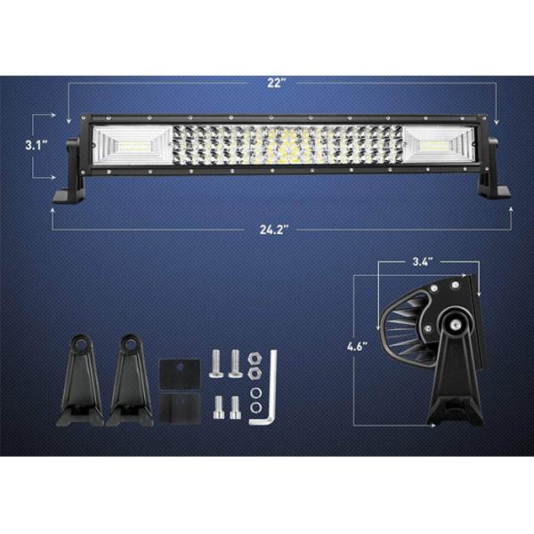 22 Inch 270W Jeep LED Light Bar , Amber White LED Light Bar OEM Service