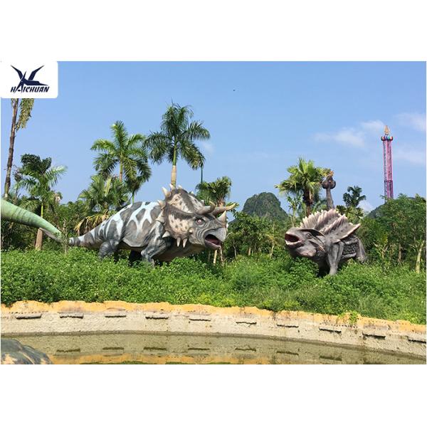 Attractive Outdoor Giant Fiberglass Animal Sculptures , Custom Life Size Statues 