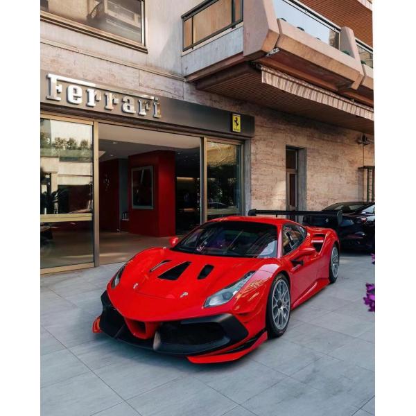 Ferrari 488 Body Kit 488 EVO Style Front Bumper Chin Lip Spoiler