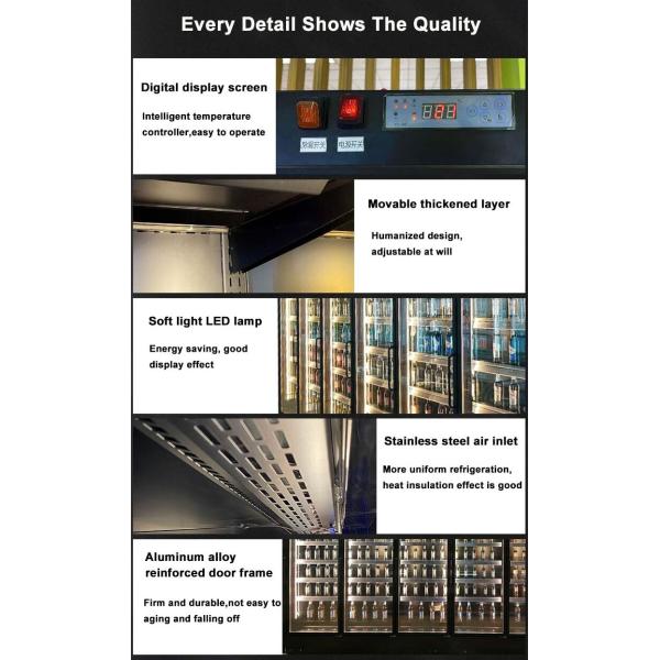 Холодильник Адвокатуры дверей паба гостиницы Multi прозрачный стеклянный для пива вина