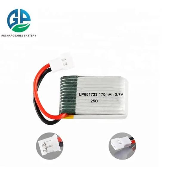 Литий-полимерные батареи 651723 3.7в 150mah 170mah Липо батарея KC UL1642 IEC62133 дроны мини RC вертолет