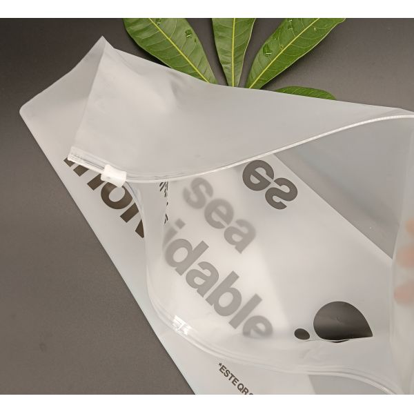 Waterproof Dustproof Secure Seal Double-Sided Frosted CPE Zipper Bag with Custom Logo Reusable Durable