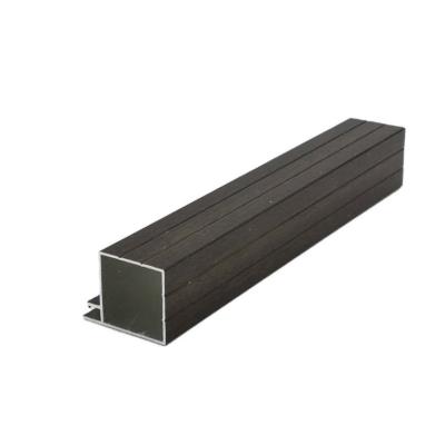 5.8M Wood Grain Powder Coating Aluminium Profiles For Kitchen Cabinet