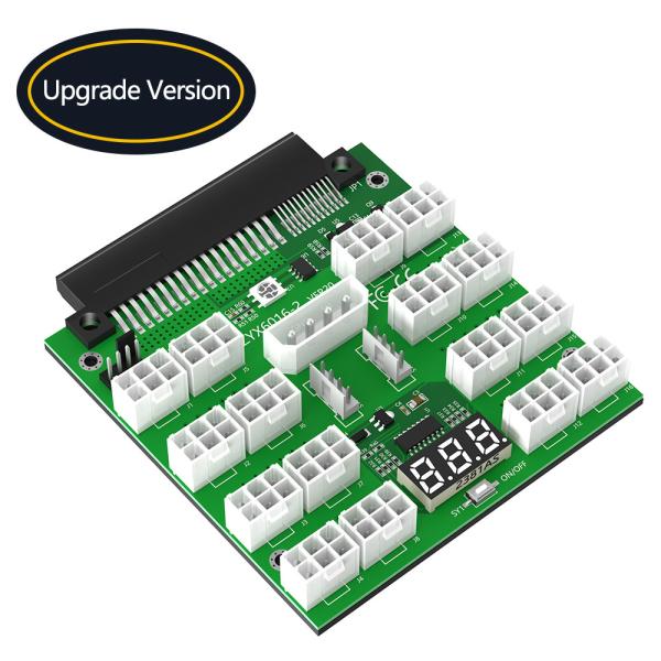 16 Ports 12V PCI-E 6Pin Server Power Supply Breakout Board for Daier 750W 1100W 1600W 2000W 2400W Synchronization Connector