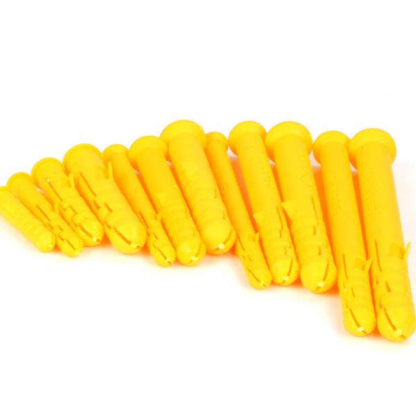 Стальные винты головы наговора ДИН571 с пластиковой шпонкой 10/100 для штырей анкера мебели