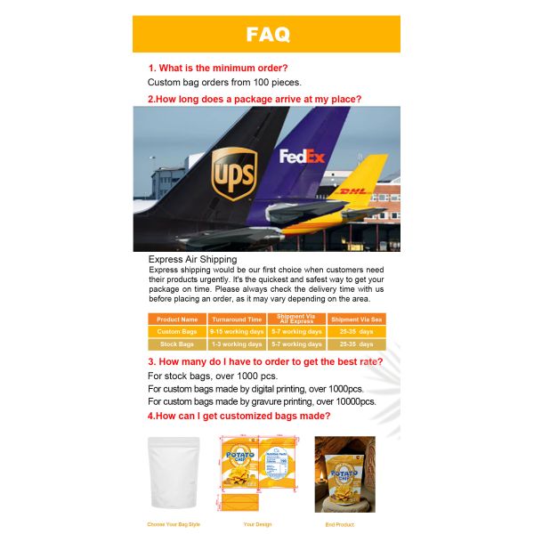 Food Industrial Customized Coffee Bean Flat Resealable Packaging Bag Customized Logo Printing Clear Window Powder Packaging