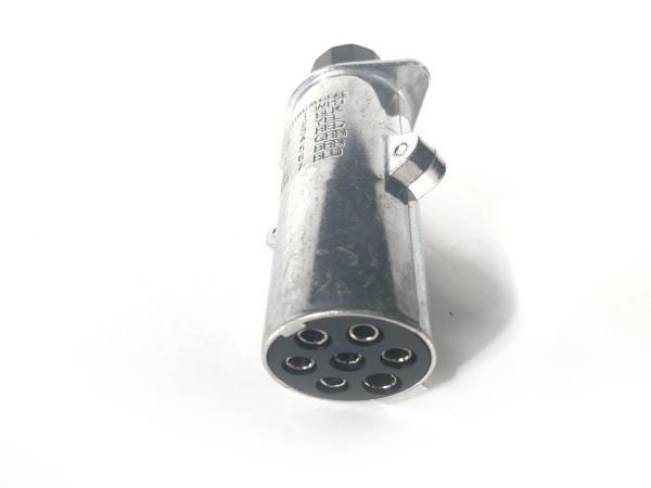 Silver Aluminum Trailer Wiring Harness Plug Back Side Rubber Seal Cap