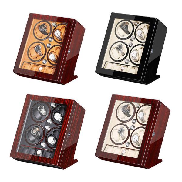 High End Watch Winder And Storage Box Automatic Motor 4 Slots