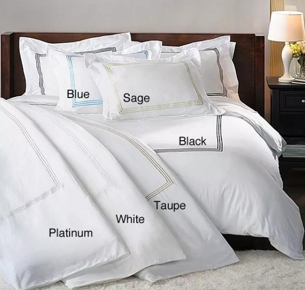 Nantong Luxury Duvet Bedding Sets With Stitch Embroidery Covers For King Size Bed